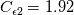 C_{\epsilon2}=1.92