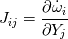 J_{ij} = \frac{\partial \dot{\omega }_{i}}{\partial Y_{j}}