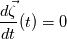 \frac{d \vec{\zeta} }{dt}(t) = 0