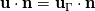 \mathbf{u}\cdot\mathbf{n} = \mathbf{u}_\Gamma\cdot\mathbf{n}