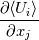 \frac{\partial{\langle U_i\rangle}}{\partial{x_j}}