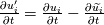 \frac{\partial u'_i}{\partial t} = \frac{\partial u_i}{\partial t} - \frac{\partial \widetilde{u_i}}{\partial t}