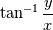 \tan^{-1}\frac{y}{x}